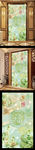 玉兰花家和富贵玄关壁画背景墙