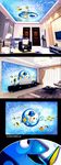 海底乐园背景墙壁画