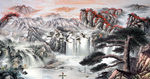 山水画 山水风景