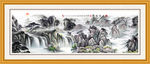 巨幅山水画