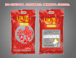 大米产品包装设计平面图
