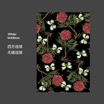 时尚花卉蝴蝶图案