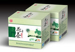 高档荷叶茶包装盒平面展开图