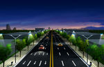 公路夜景图