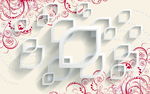 时尚花卉背景墙