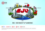 房地产电商集团企业形象海报