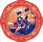 中国古装女人插画