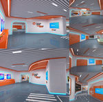 企业展厅设计效果图