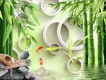 3D圆圈竹子