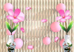 3d花朵花瓶电视背景墙