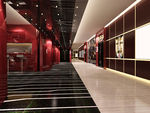 ktv走廊室内3d模型渲染图
