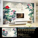 国色天香背景墙