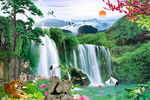 山水背景