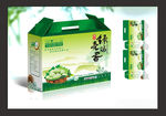绿壳鸡蛋包装 礼品包装（展开图