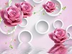 3D玫瑰花