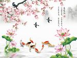 梅花荷花图