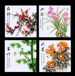 无框画