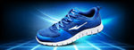鸿星尔克炫蓝跑鞋