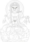 不动明王线描画