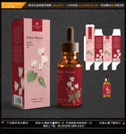 花茶油精油美容包装设计平面图