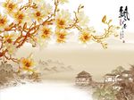 彩雕玉兰花