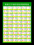 汉字偏旁部首笔顺笔画图片