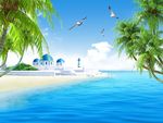 海景椰子树