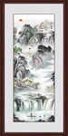 山水瀑布（竖版）