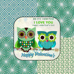 卡通猫头鹰装饰画