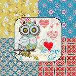 卡通猫头鹰装饰画