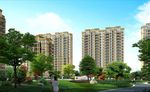 花园式住宅区景观效果图