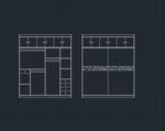 板式衣柜内部结构cad