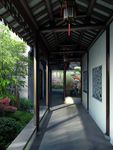 中国风建筑长廊局部效果图