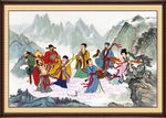 国画八仙过海