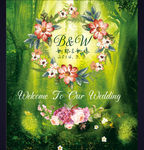 绿色梦幻森系婚礼背景