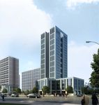 宿舍楼住宅区白天建筑效果图