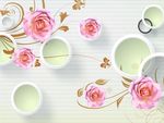 3D玫瑰花