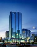 金融集团商业中心夜景建筑效果图