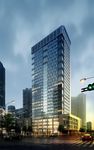 商务酒店夜景建筑效果图