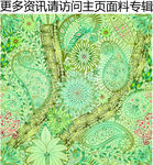 绿色花纹图案 异国装饰背景花卉