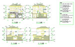 三层别墅楼房CAD图纸