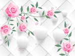 3D玫瑰花