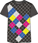 T恤设计图 服装设计  印花图