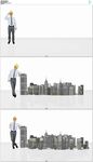 建筑工人和生长的建筑