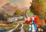 乡村油画