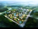 湿地公园鸟瞰建筑效果图