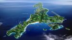 海岛公园景观鸟瞰建筑效果图