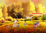 乡村油画
