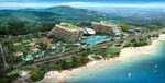 海边星级酒店水上乐园建筑效果图