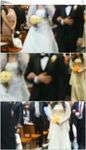 婚礼新娘挽着新郎出场